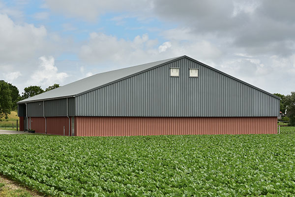 pose de batiment agricole en métal sur Saint-Omer